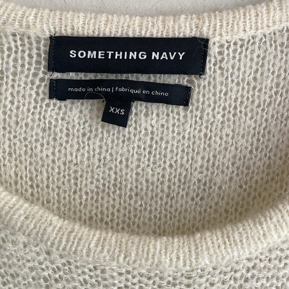 Something Navy Metallic Stripe Sweater Dress - Picture 7 of 15